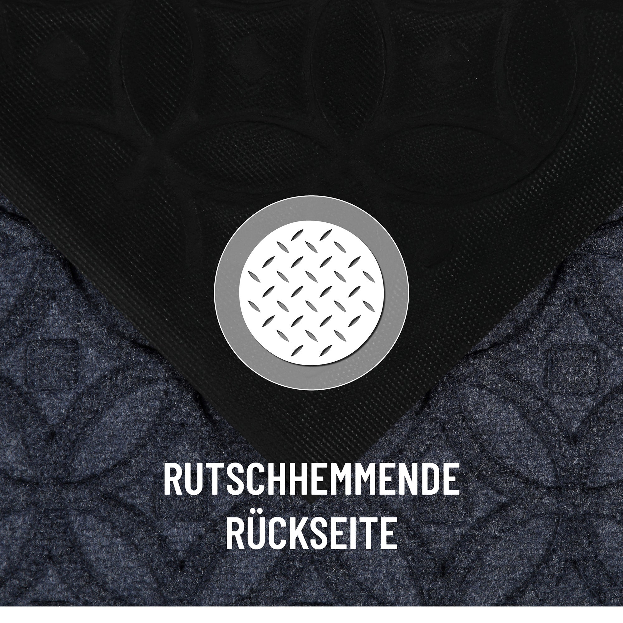 Fußmatte Grau Blau "Midnight Mosaic" WECONhome