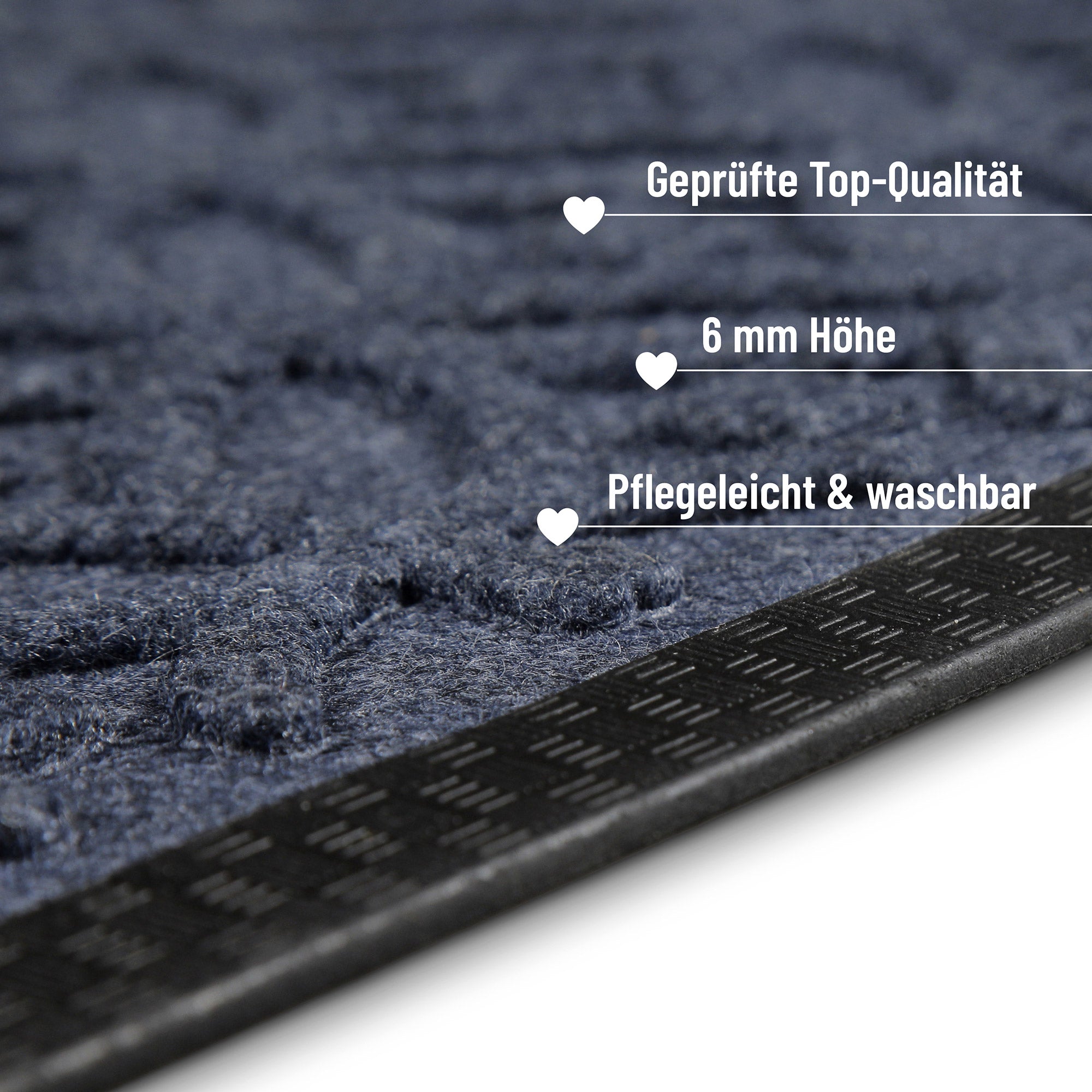 Fußmatte Grau Blau "Midnight Mosaic" WECONhome