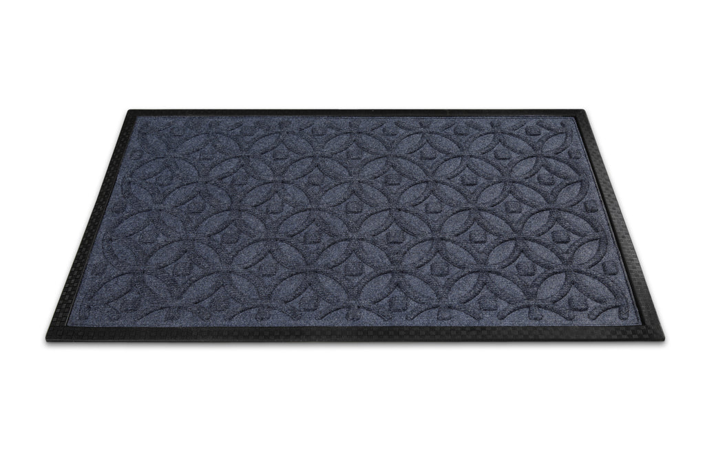 Fußmatte Grau Blau "Midnight Mosaic" WECONhome