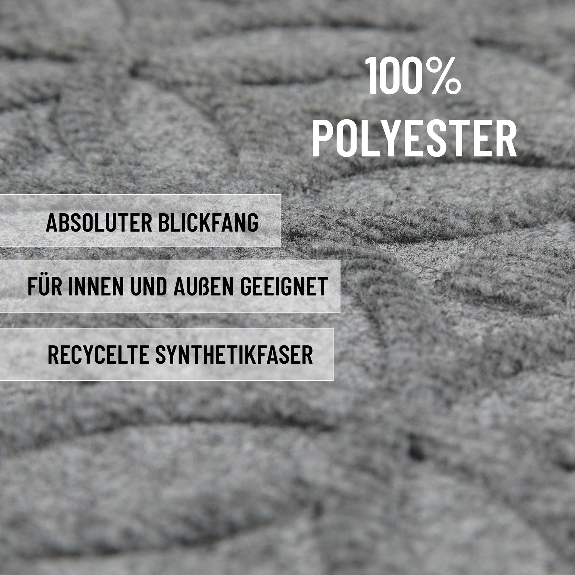 Fußmatte Hellgrau "Midnight Mosaic" WECONhome