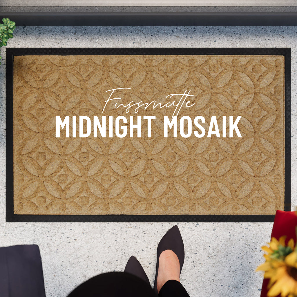 Fußmatte Honig Beige "Midnight Mosaic" WECONhome