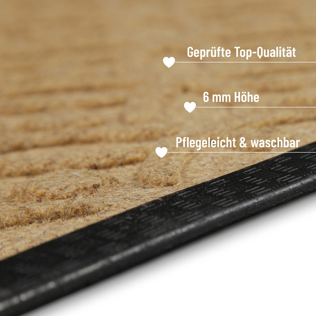 Fußmatte Honig Beige "Midnight Mosaic" WECONhome