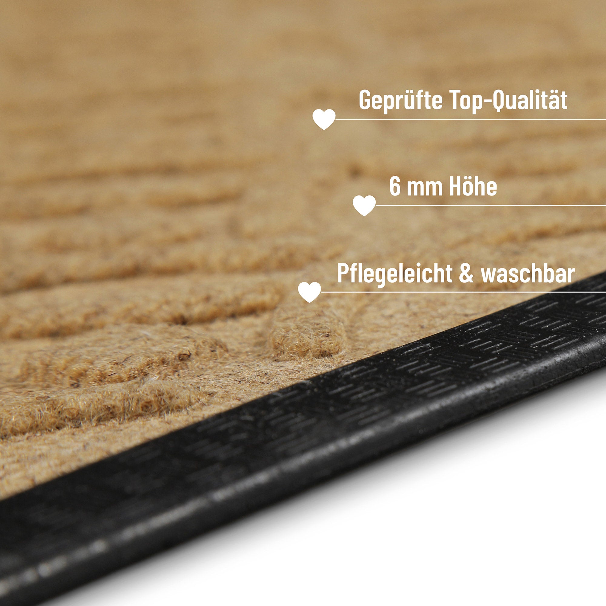 Fußmatte Honig Beige "Midnight Mosaic" WECONhome