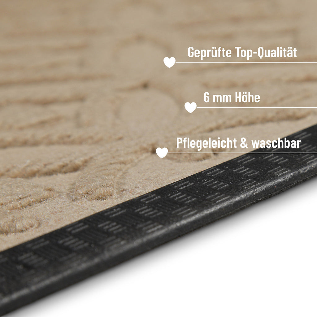 Fußmatte Sand Beige "Midnight Mosaic" WECONhome