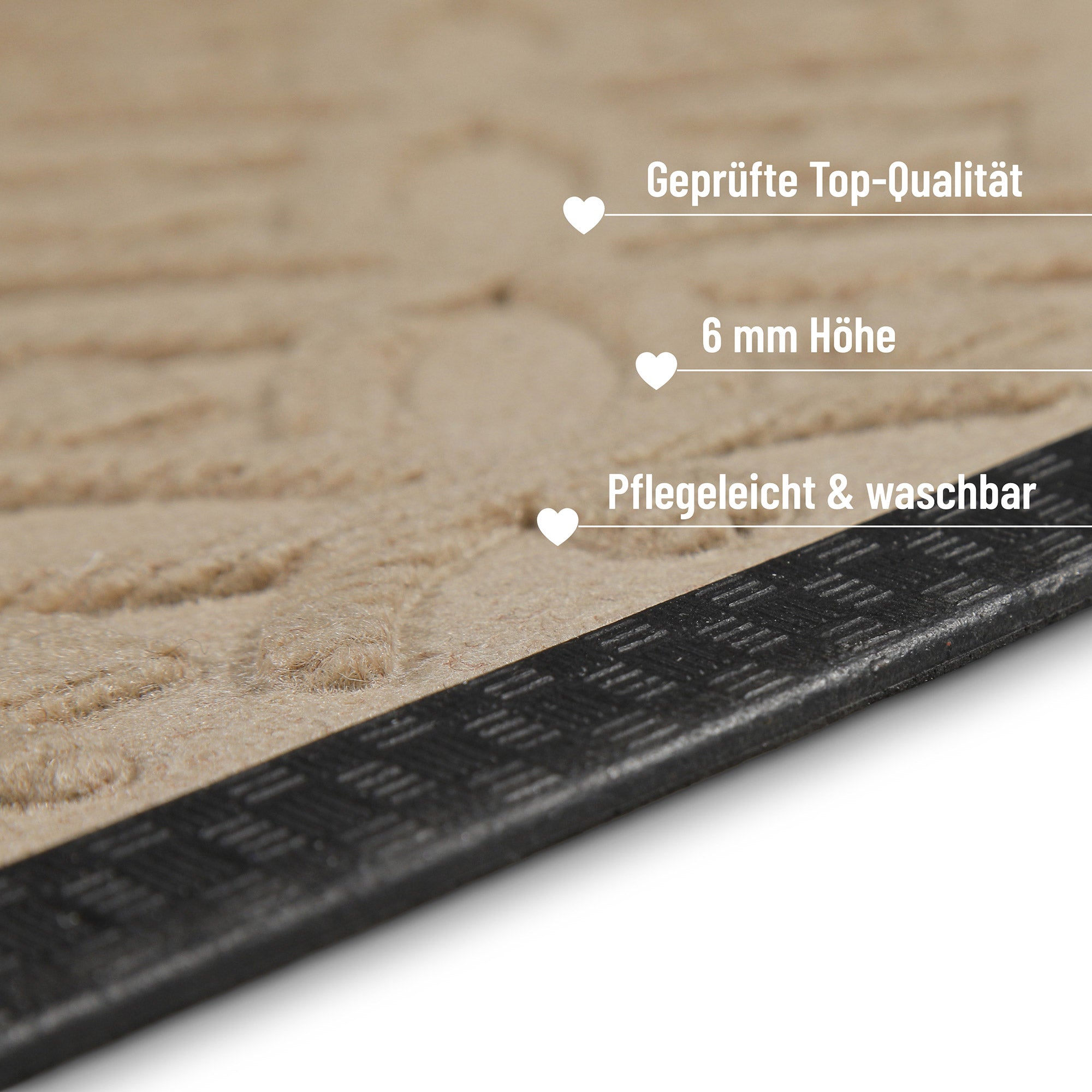 Fußmatte Sand Beige "Midnight Mosaic" WECONhome