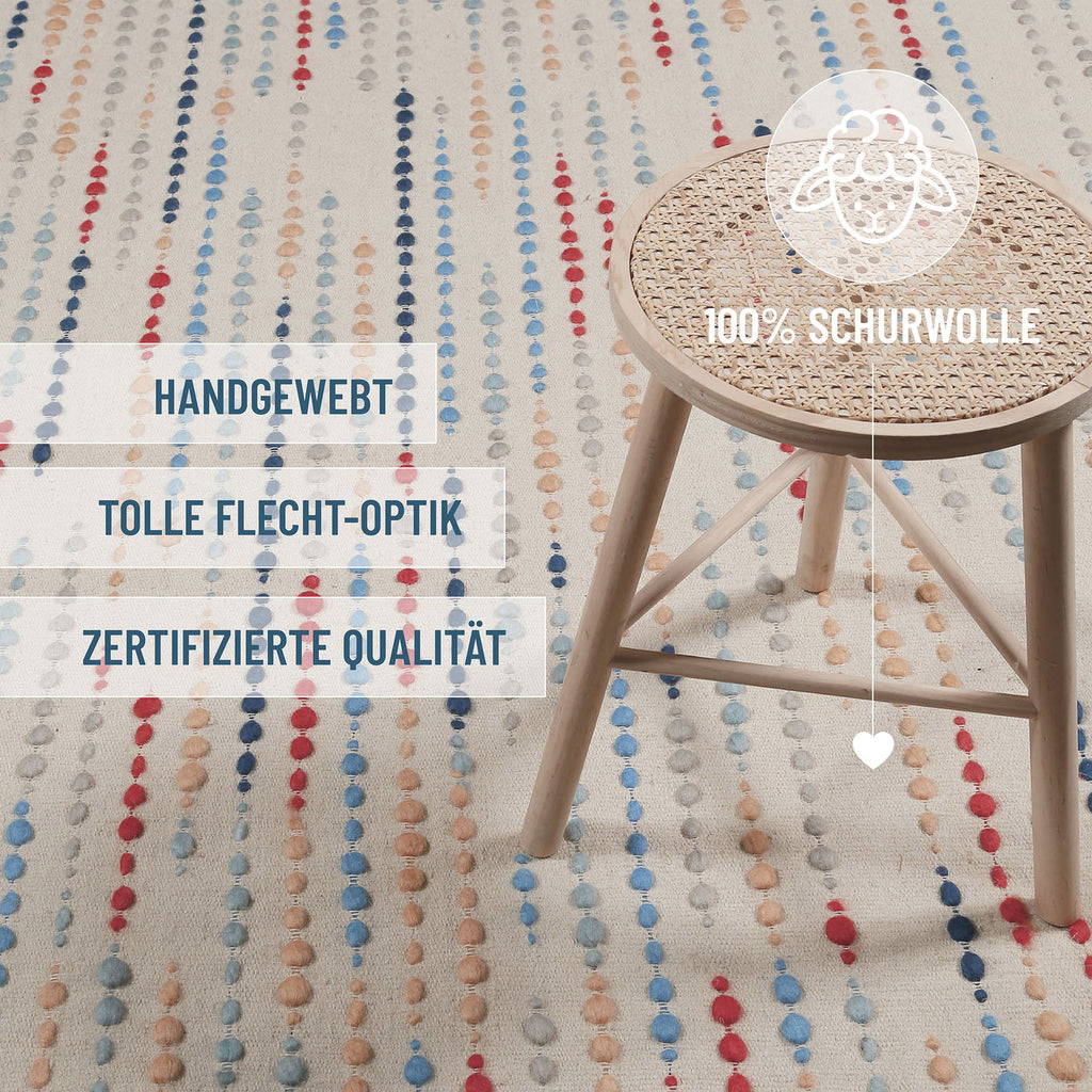 Wollteppich Creme Beige "Maddie" WECONhome