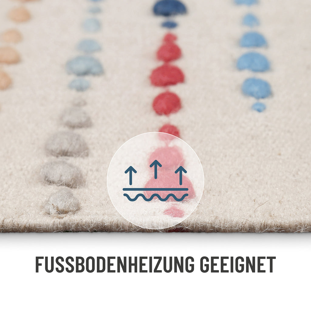 Wollteppich Creme Beige "Maddie" WECONhome
