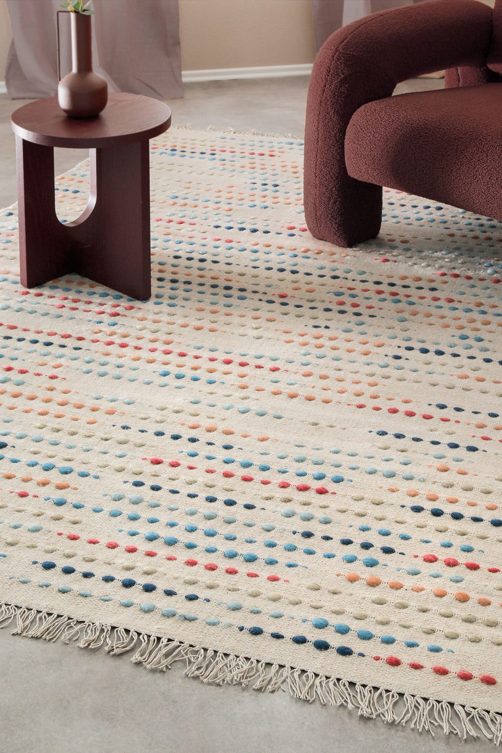 Wollteppich Creme Beige "Maddie" WECONhome