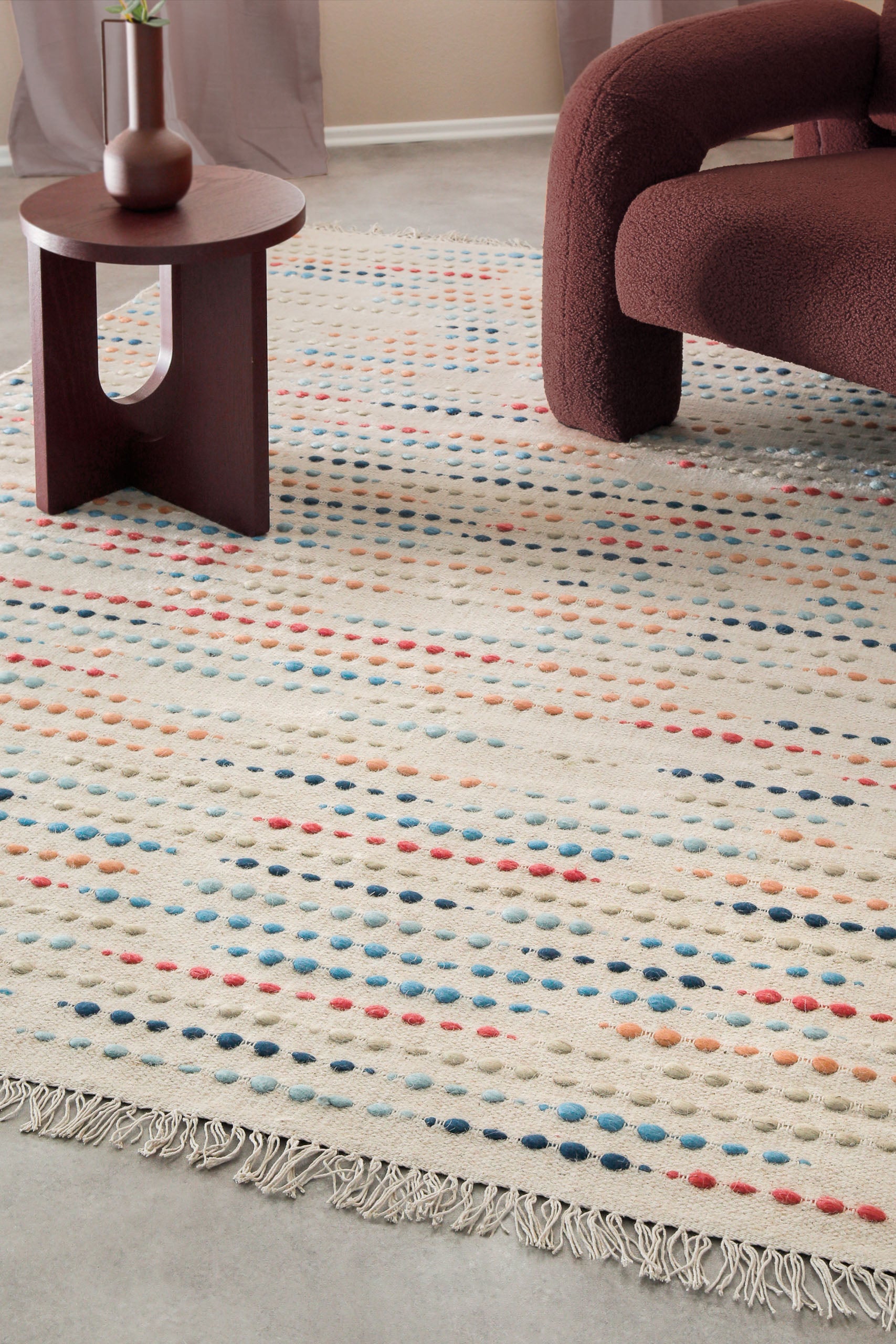 Wollteppich Creme Beige "Maddie" WECONhome
