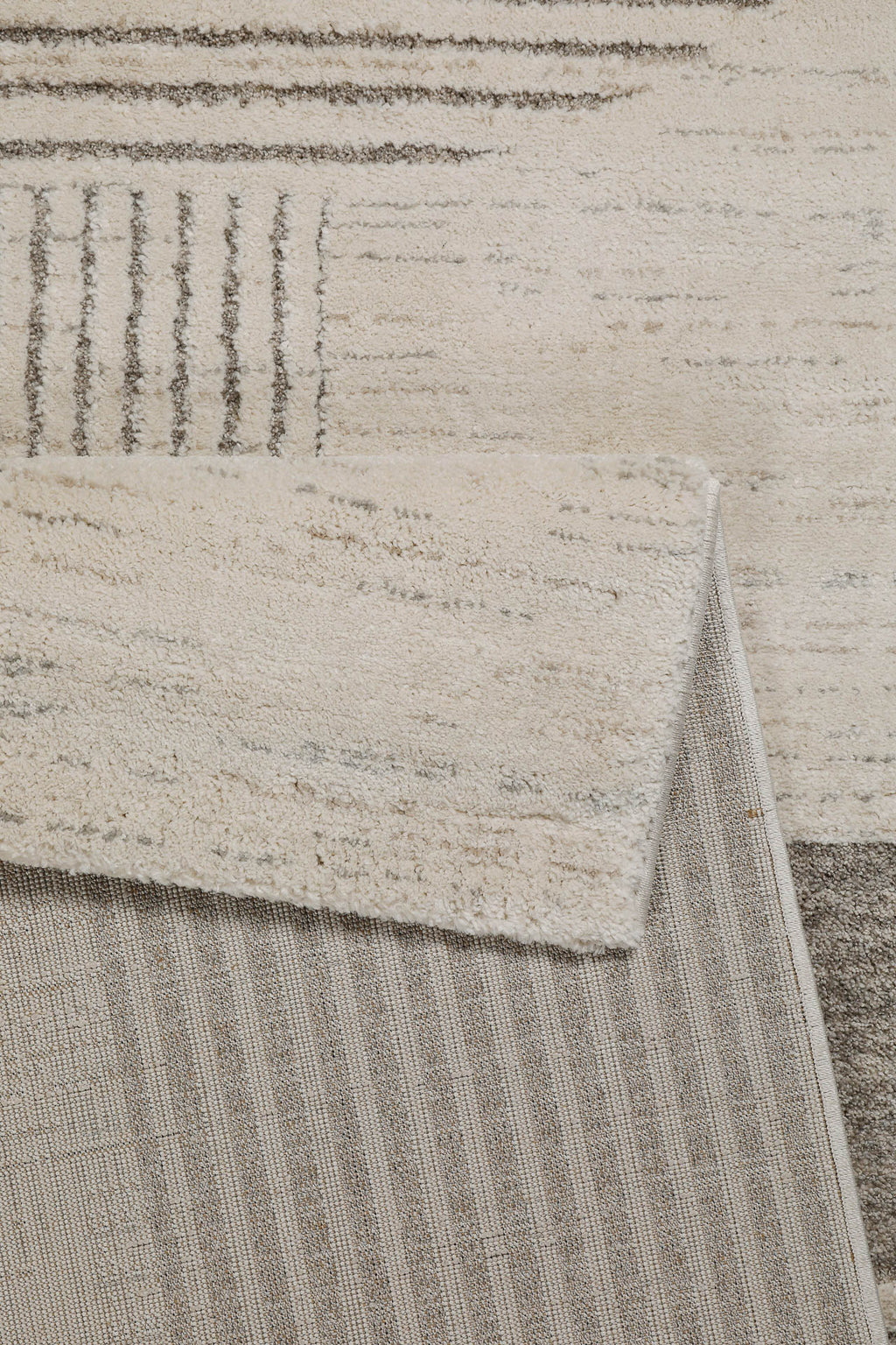 Kurzflor Teppich Creme Beige "Mats" WECONhome