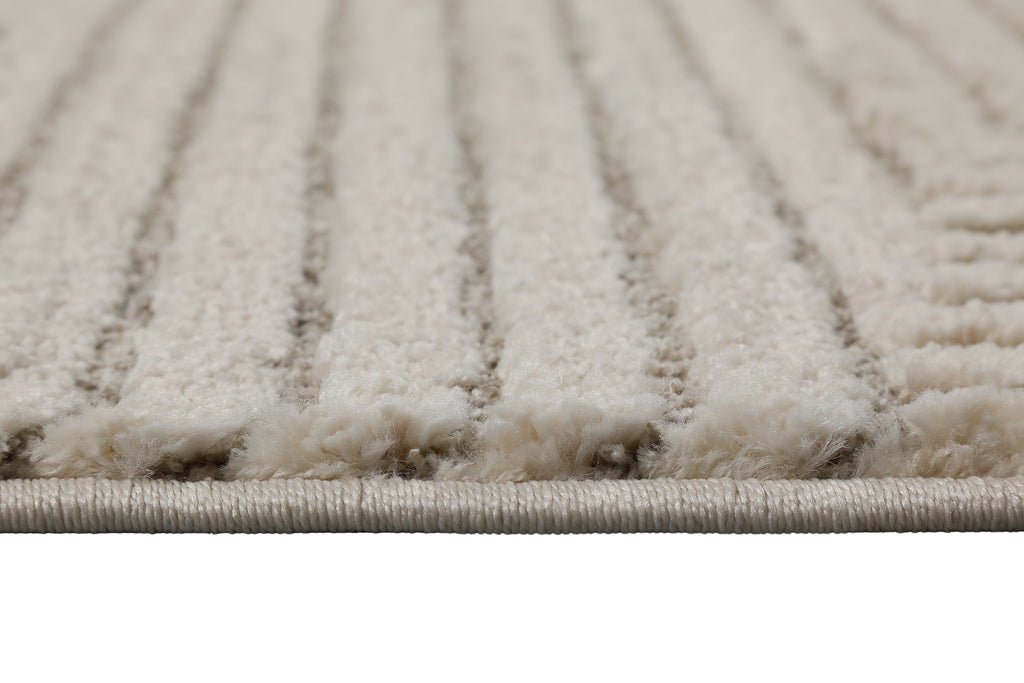 Kurzflor Teppich Creme Beige "Mats" WECONhome