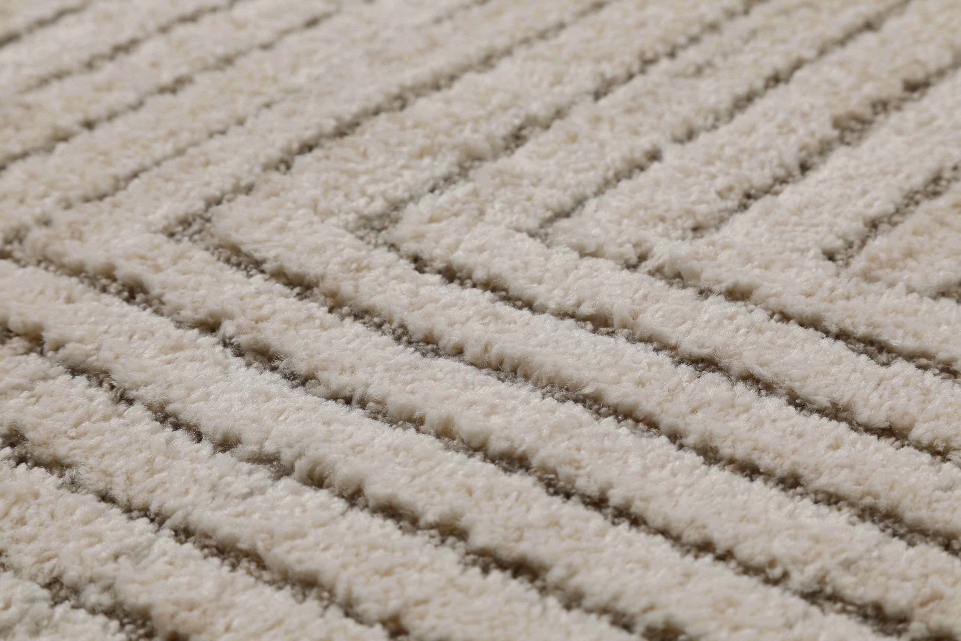 Kurzflor Teppich Creme Beige "Mats" WECONhome