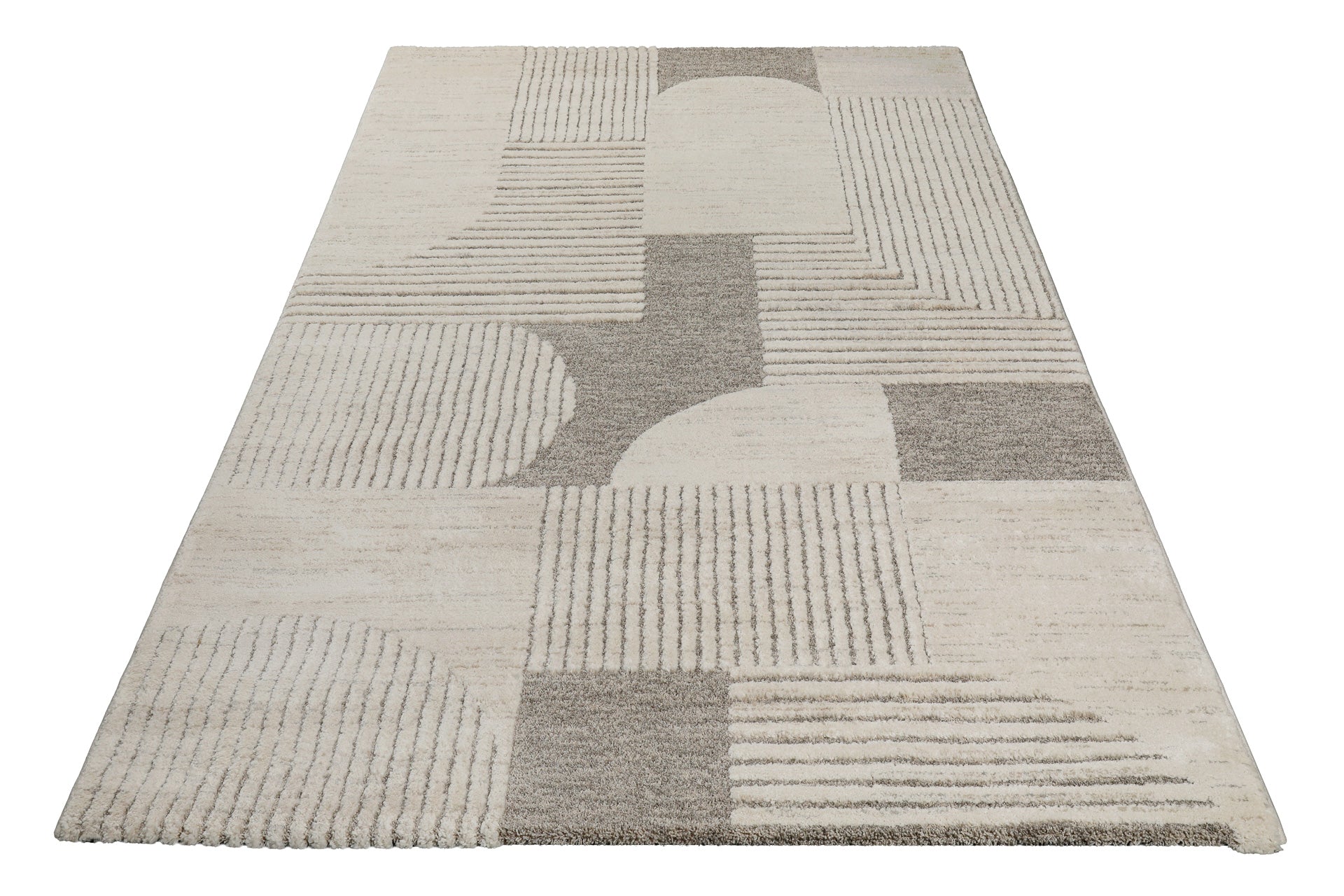 Kurzflor Teppich Creme Beige "Mats" WECONhome