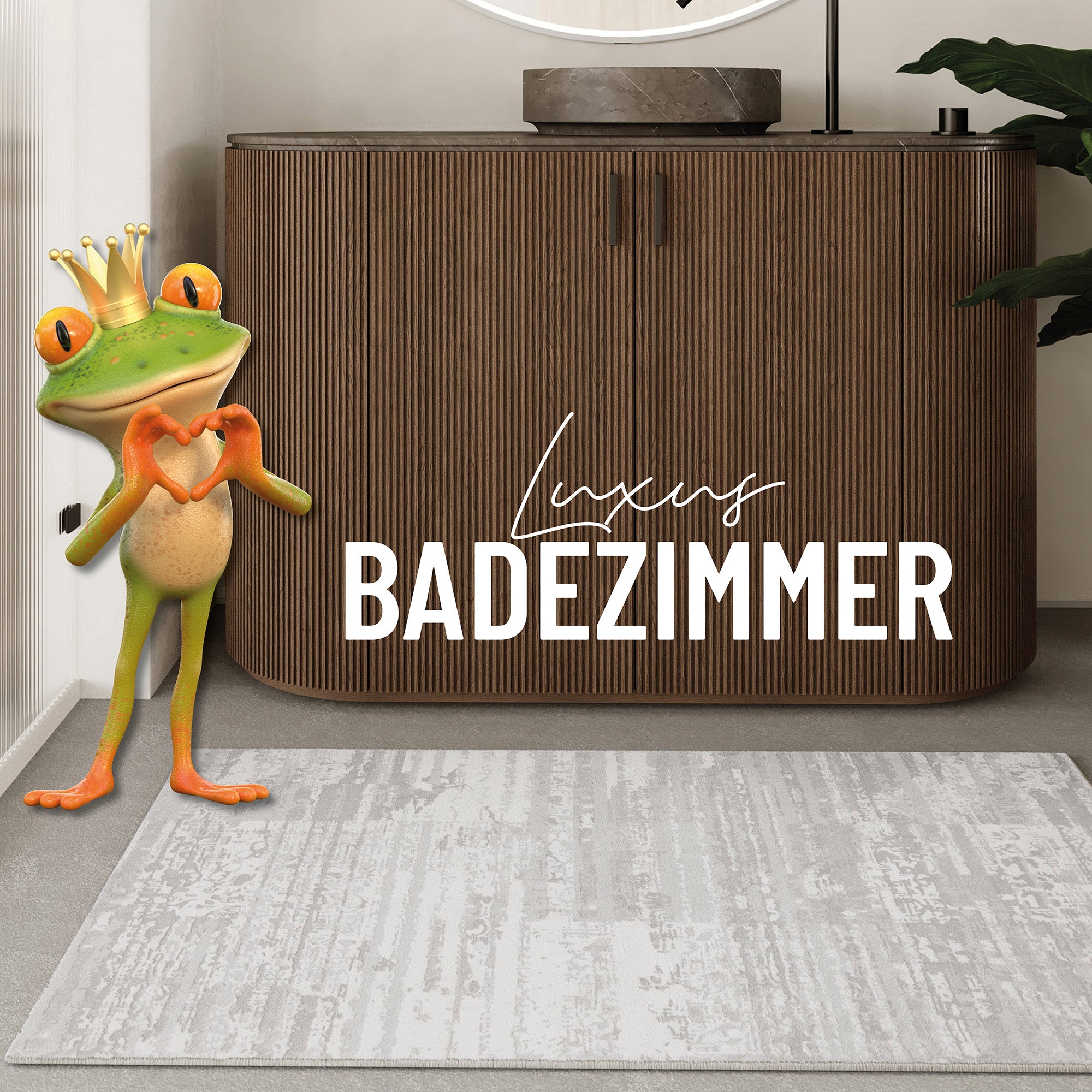 Badteppich Greige "Mauri" WECONhome