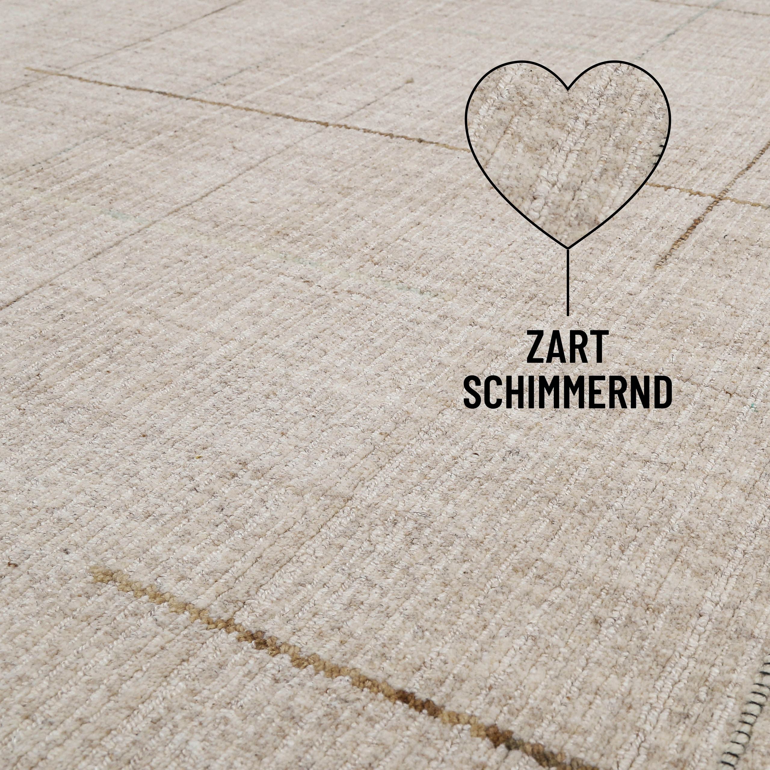 Kurzflor Teppich Greige "Milly" WECONhome