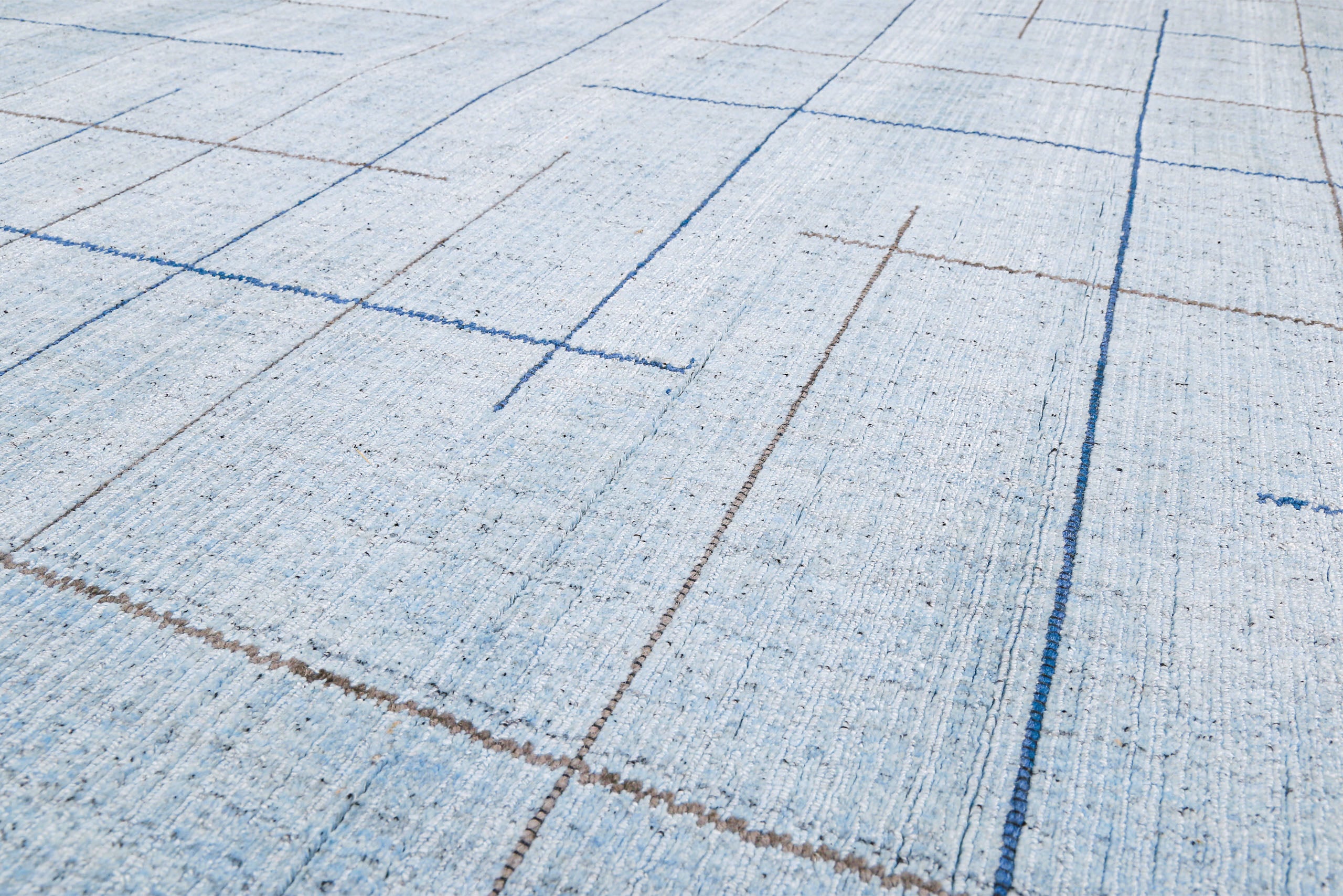 Kurzflor Teppich Licht Blau "Milly" WECONhome