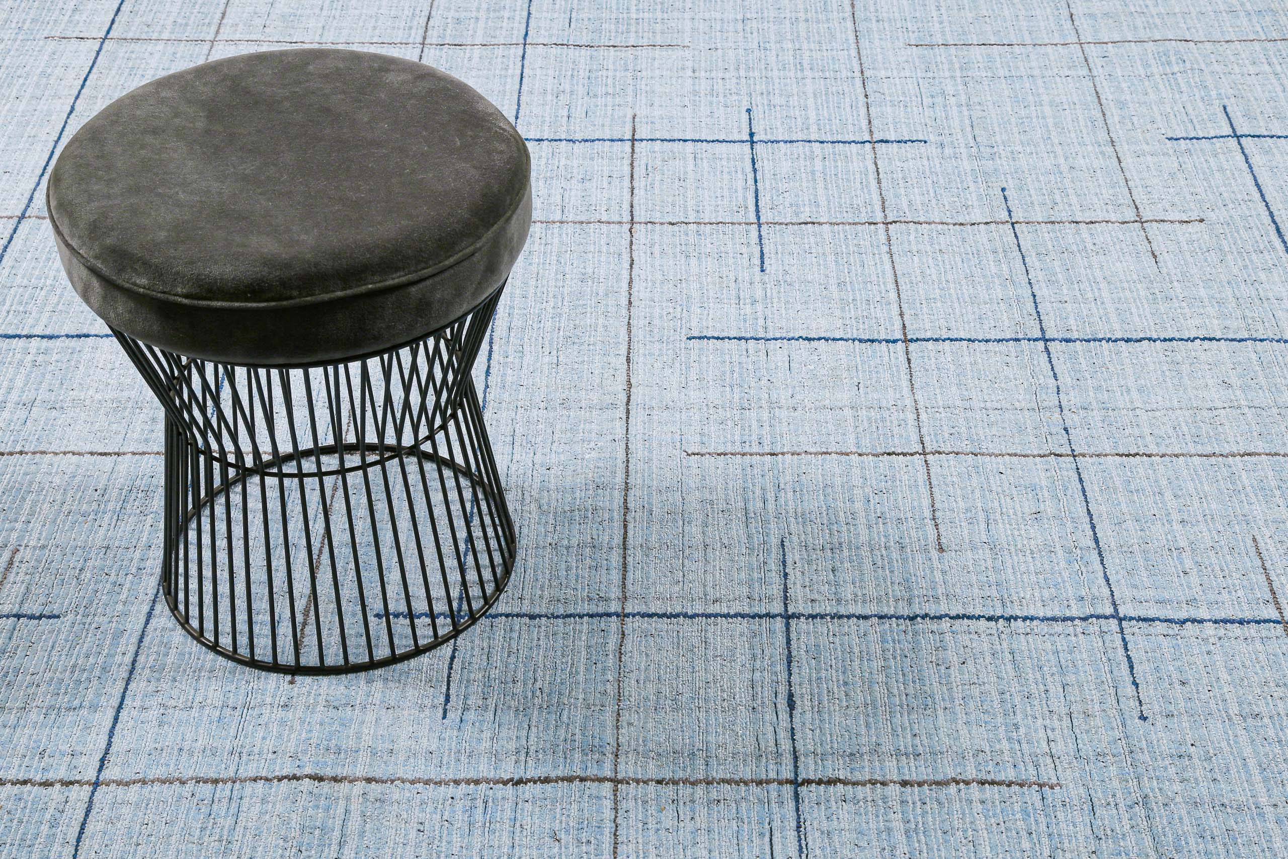 Kurzflor Teppich Licht Blau "Milly" WECONhome