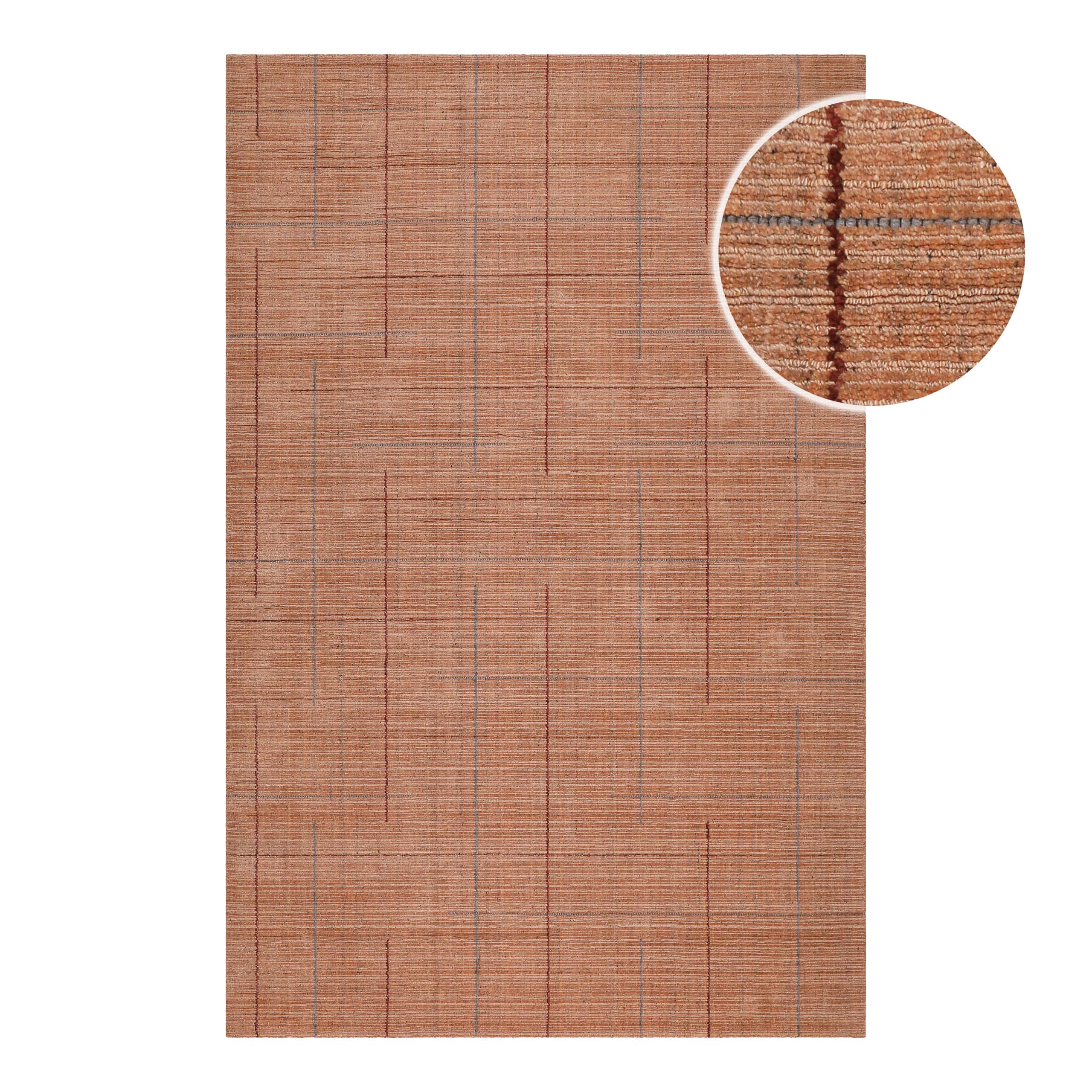 Kurzflor Teppich Lachs Rot "Milly" WECONhome