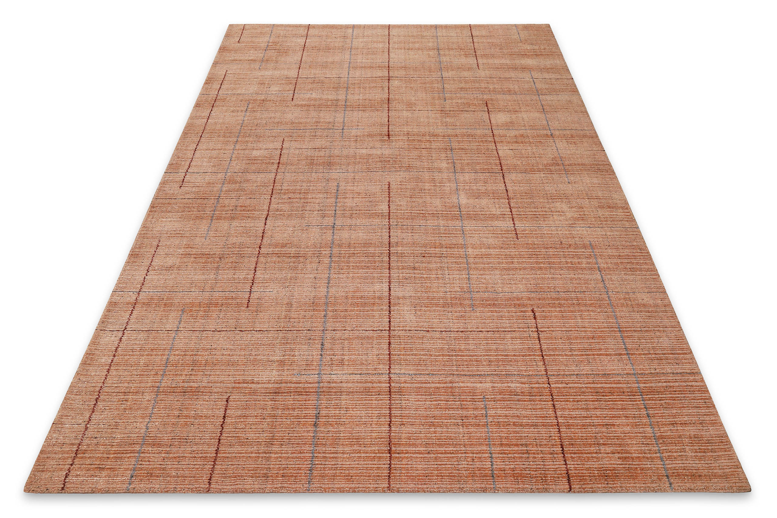 Kurzflor Teppich Lachs Rot "Milly" WECONhome