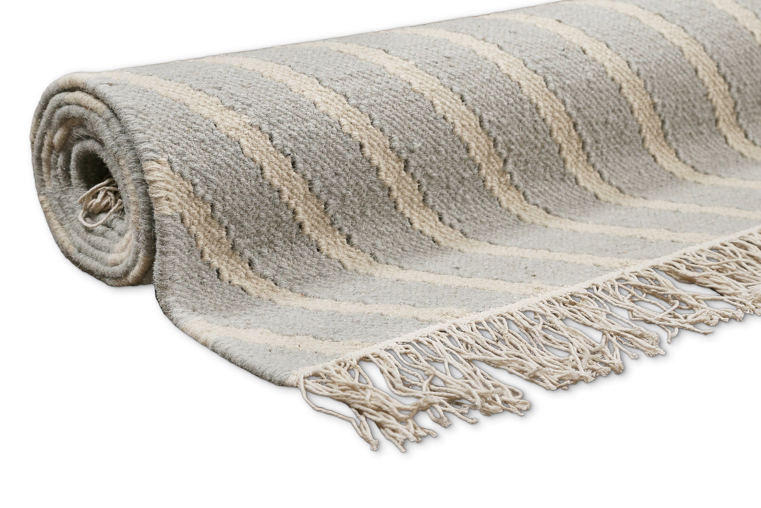 Kelim Teppich Pastell Grau "Modern Pop" WECONhome