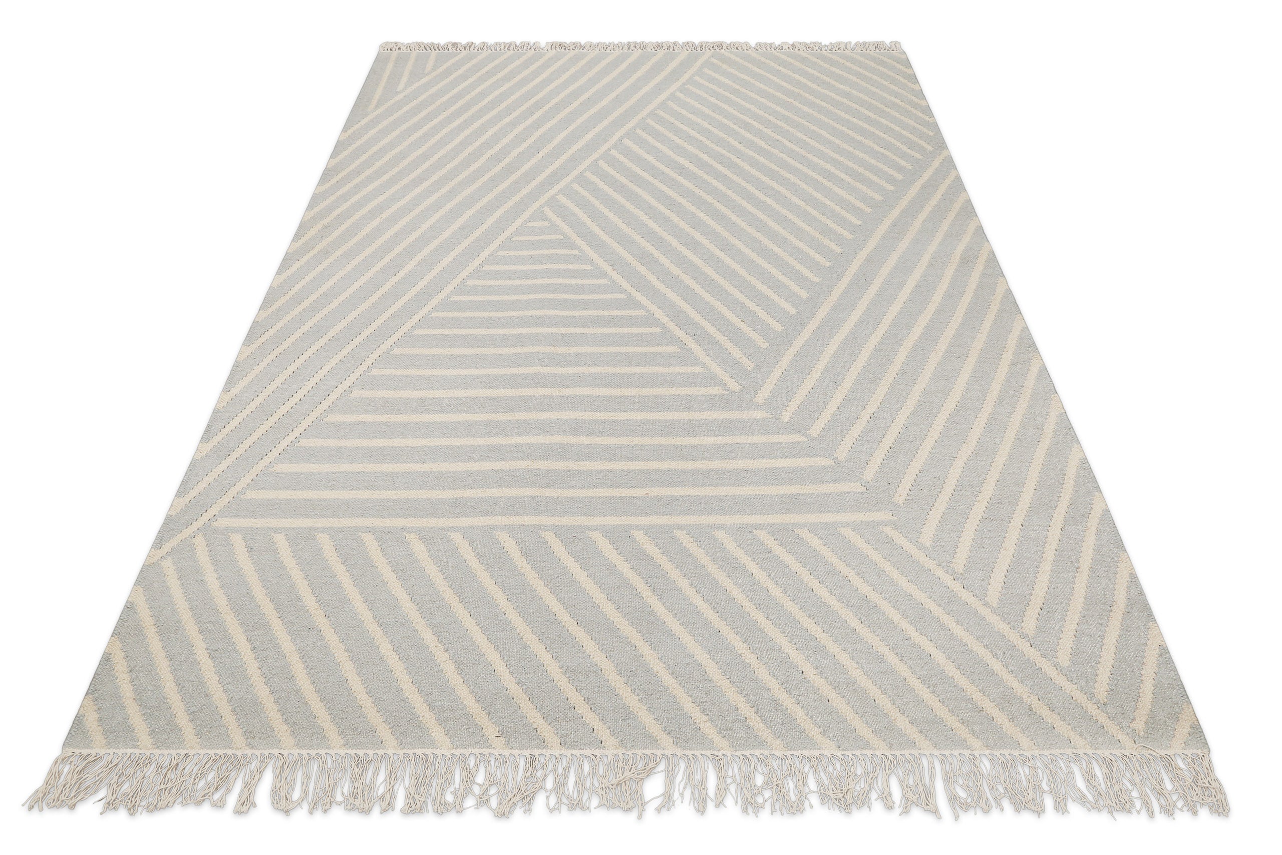 Kelim Teppich Pastell Grau "Modern Pop" WECONhome