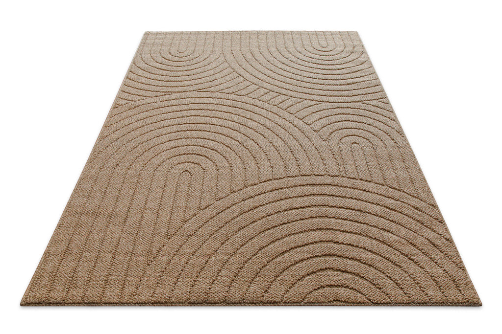 In-& Outdoor Teppich Monoq natur rechteckig Perspektive