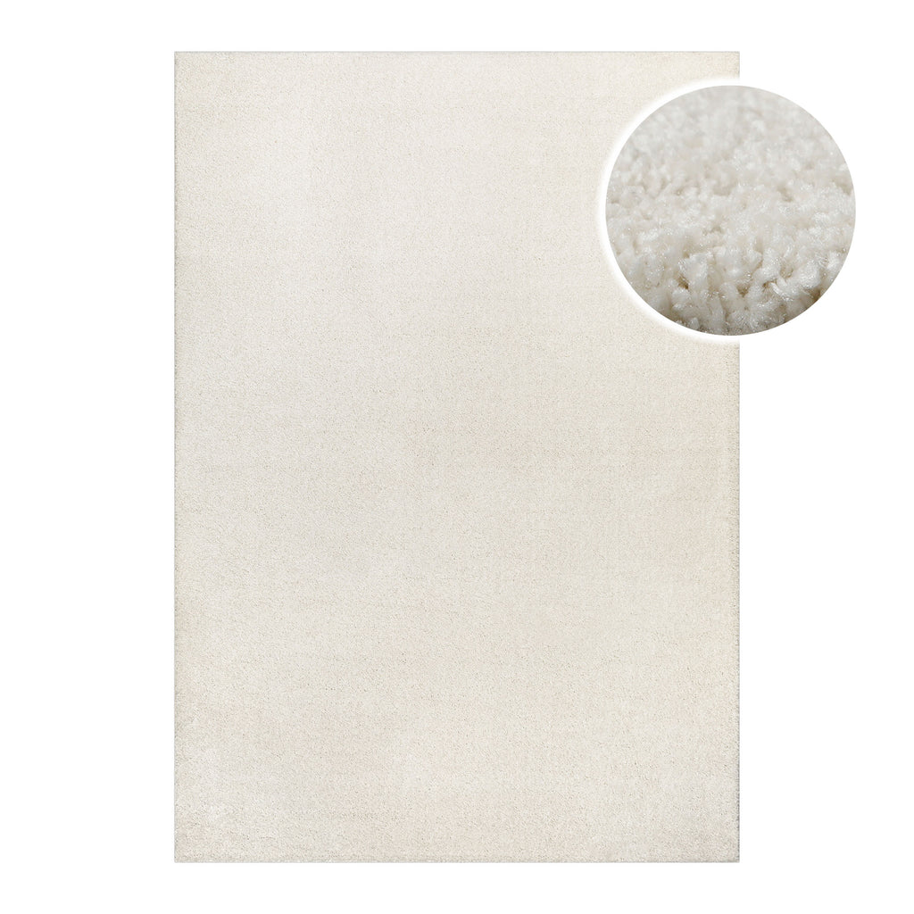 Kurzflorteppich Creme Weiß "Nova" WECONhome Basics