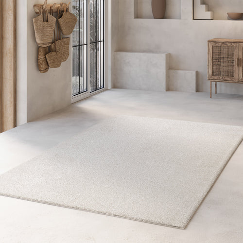 Kurzflorteppich Creme Weiß "Nova" WECONhome Basics
