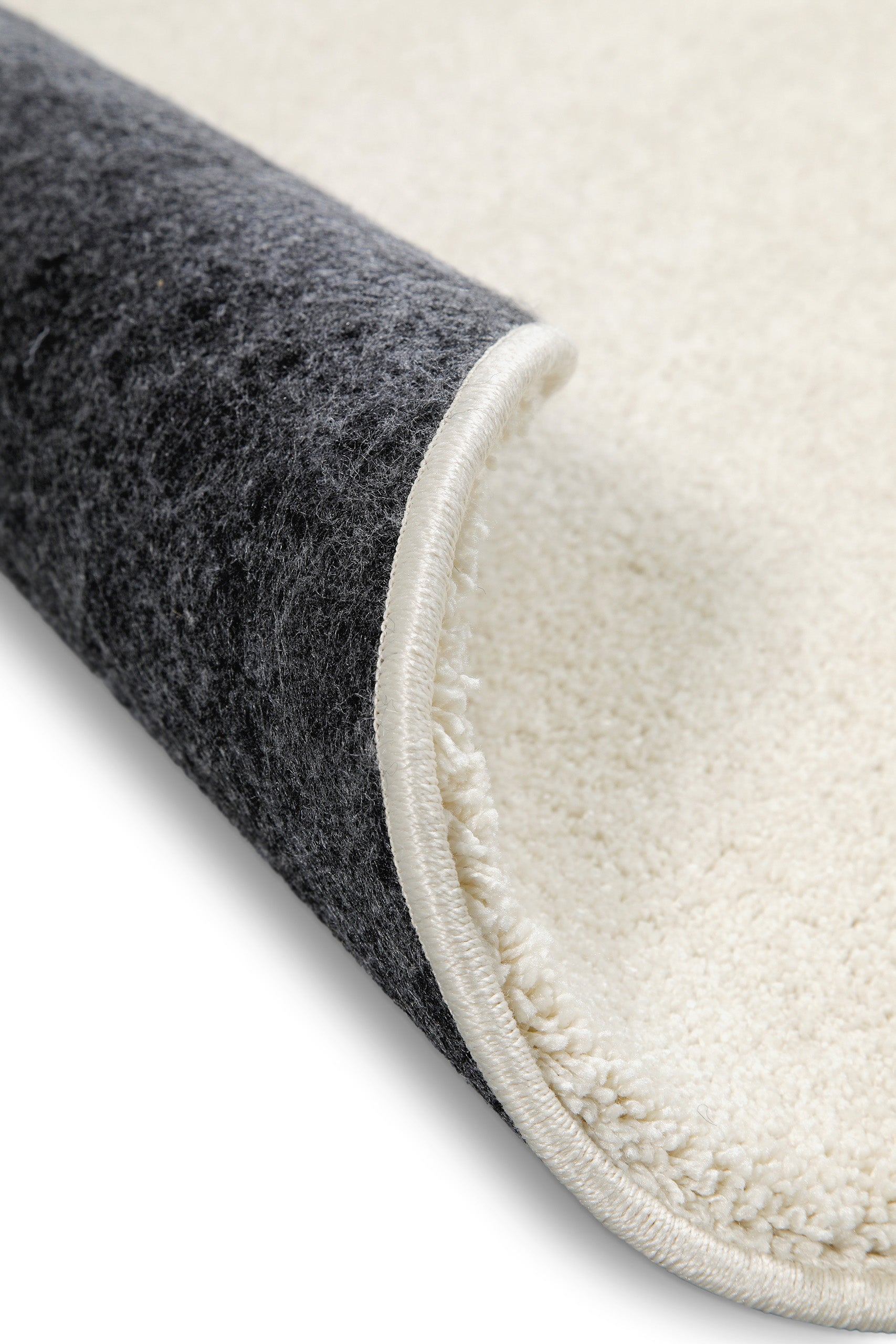 Kurzflorteppich Rund Creme Weiß "Nova" WECONhome Basics