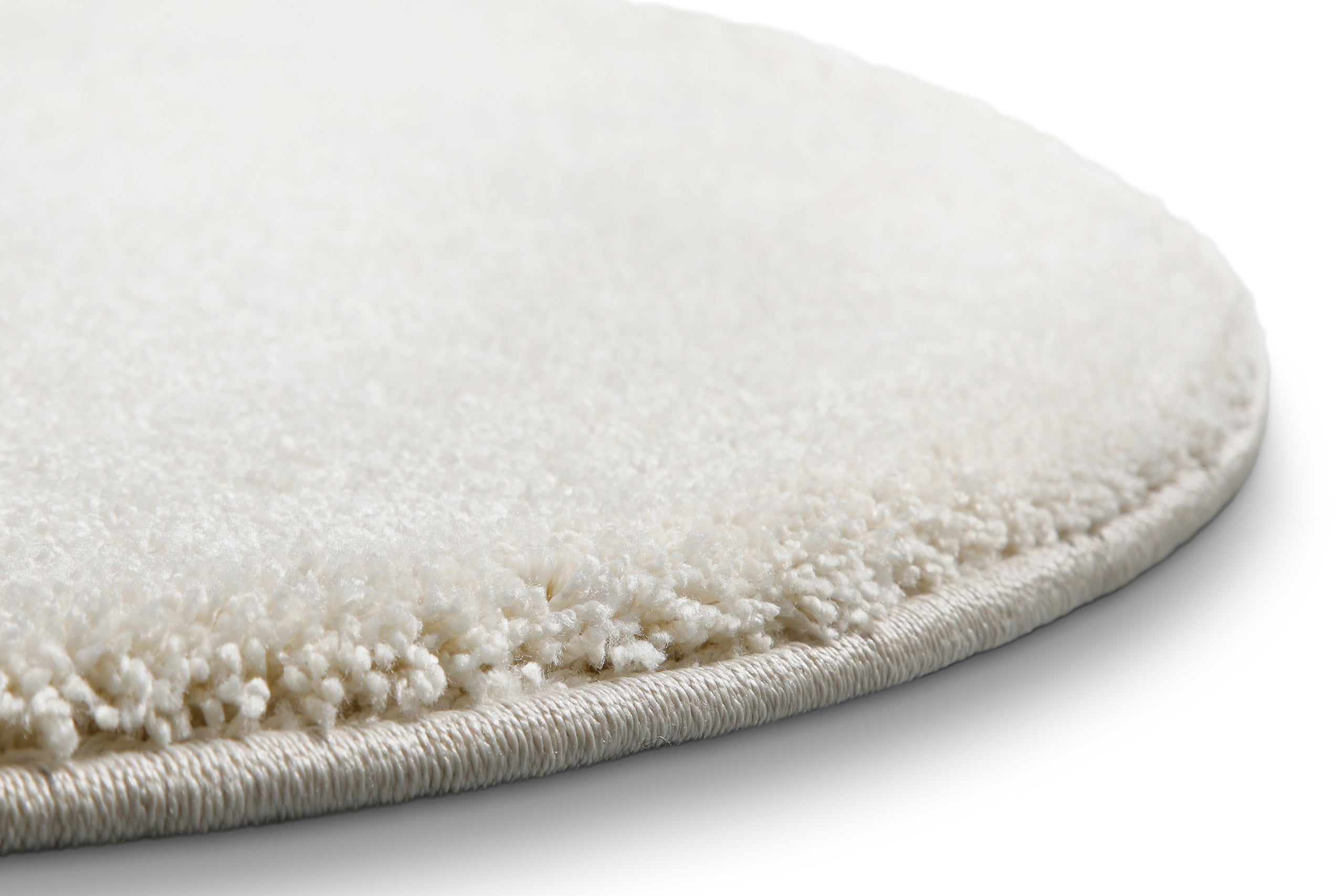 Kurzflorteppich Rund Creme Weiß "Nova" WECONhome Basics