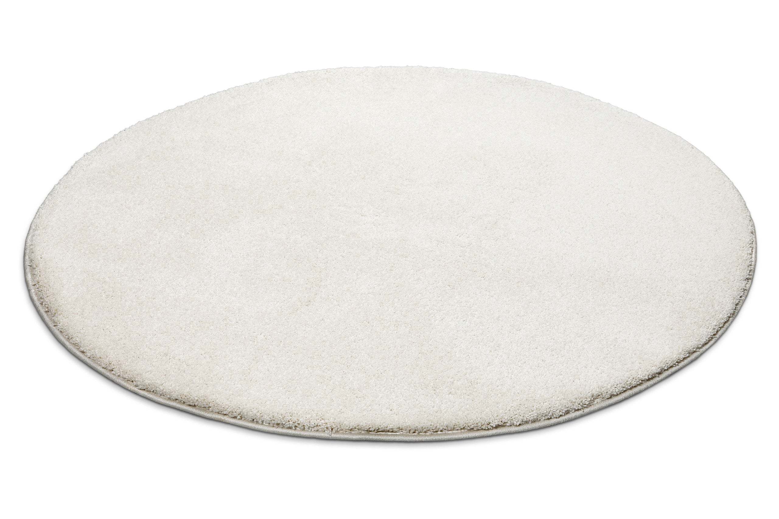 Kurzflorteppich Rund Creme Weiß "Nova" WECONhome Basics