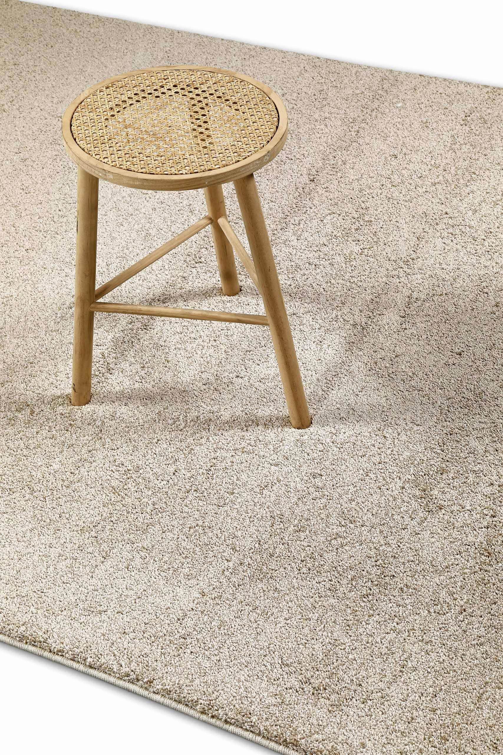 Kurzflorteppich Sand Beige "Nova" WECONhome Basics