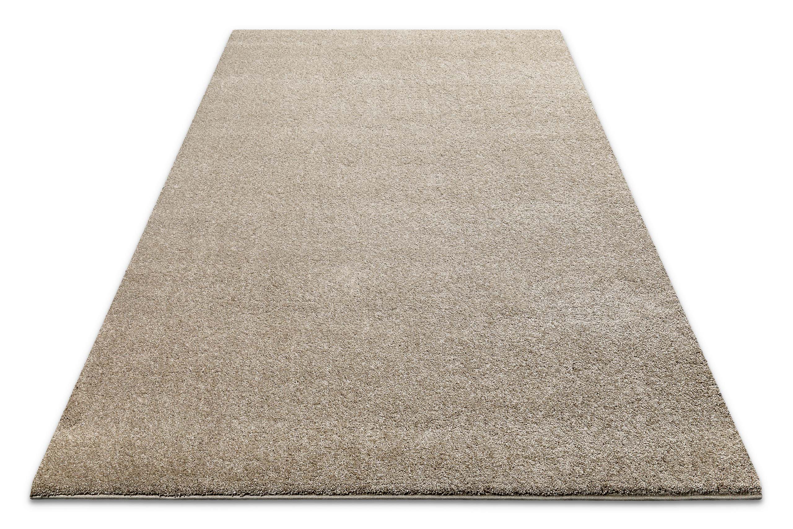 Kurzflorteppich Sand Beige "Nova" WECONhome Basics