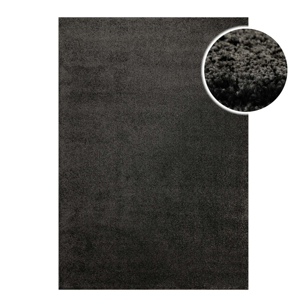 Kurzflorteppich Anthrazit "Nova" WECONhome Basics