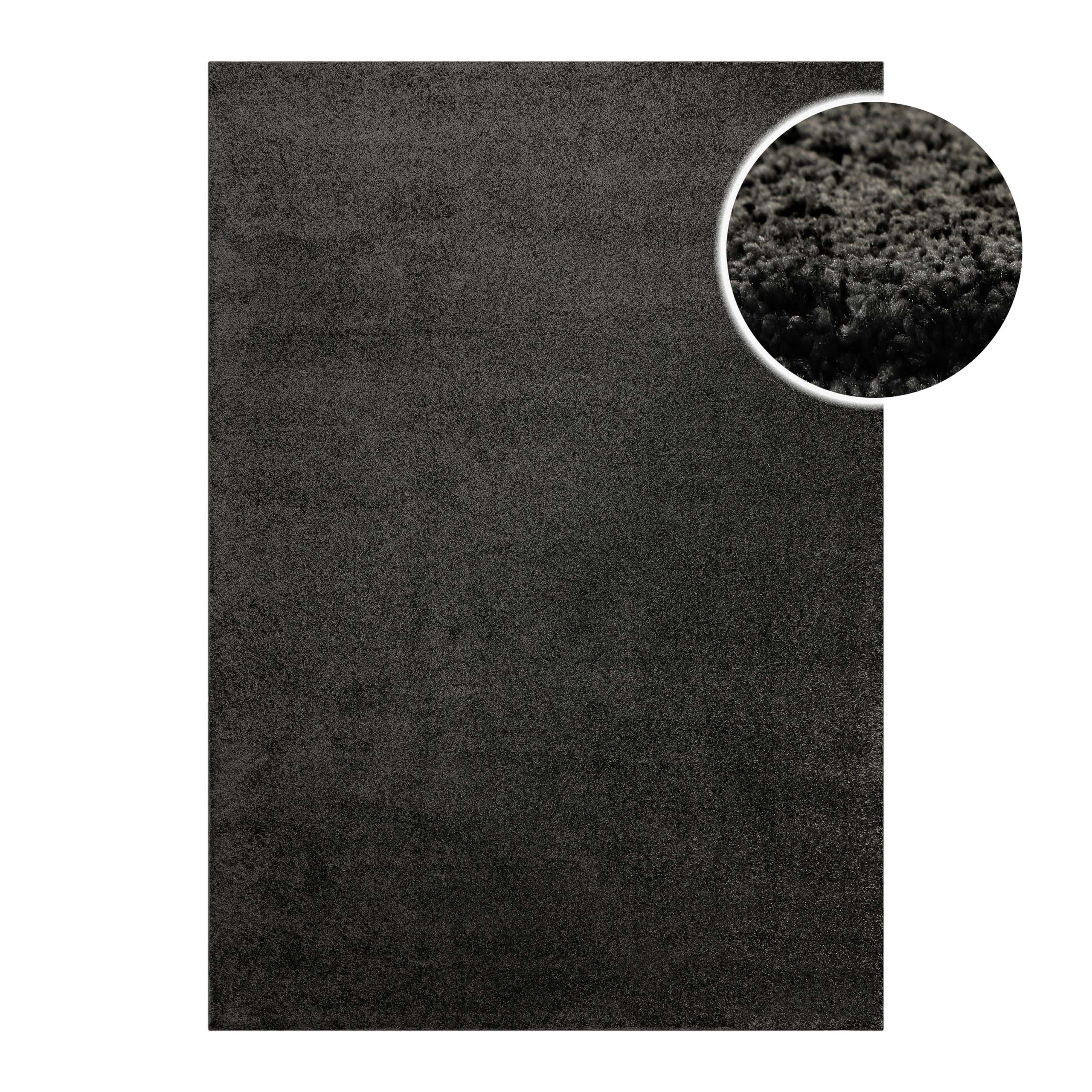 Kurzflorteppich Anthrazit "Nova" WECONhome Basics