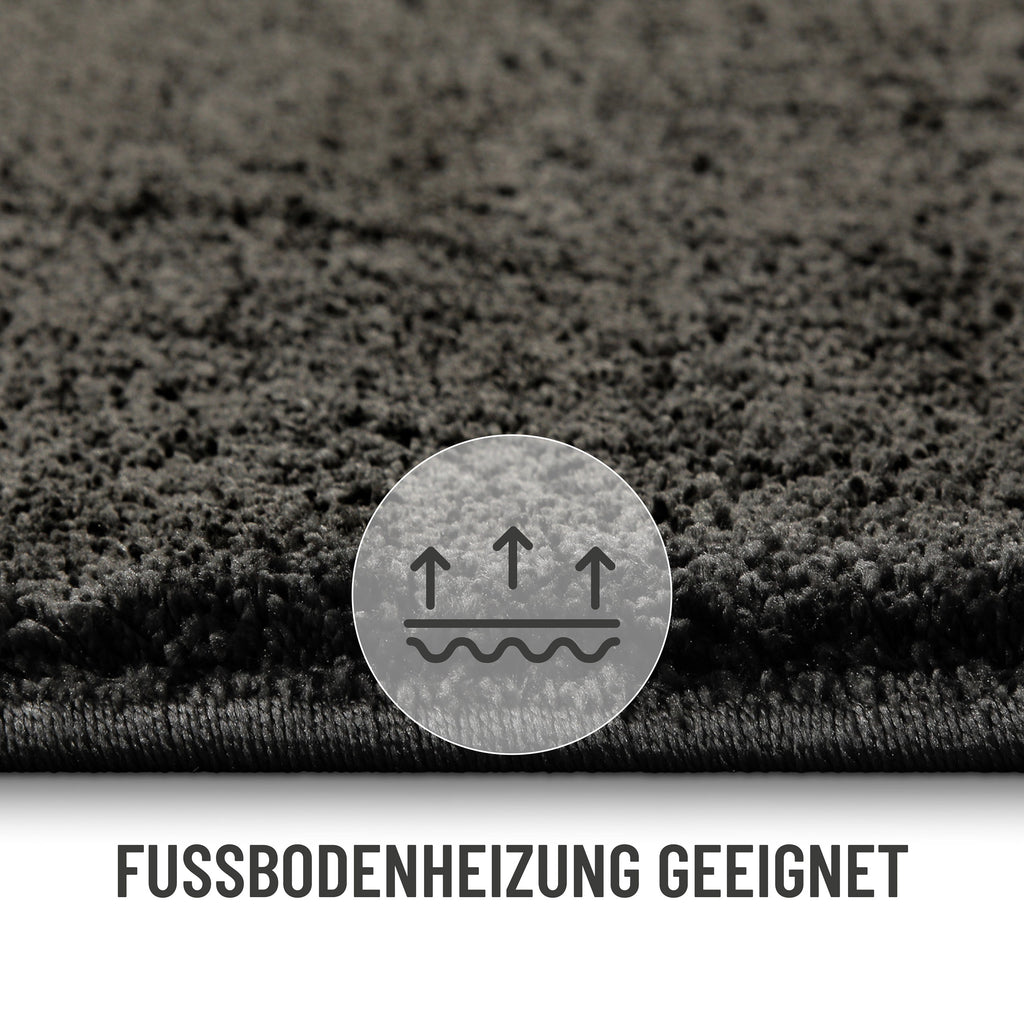 Kurzflorteppich Anthrazit "Nova" WECONhome Basics