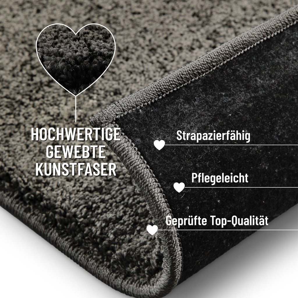 Kurzflorteppich Anthrazit "Nova" WECONhome Basics
