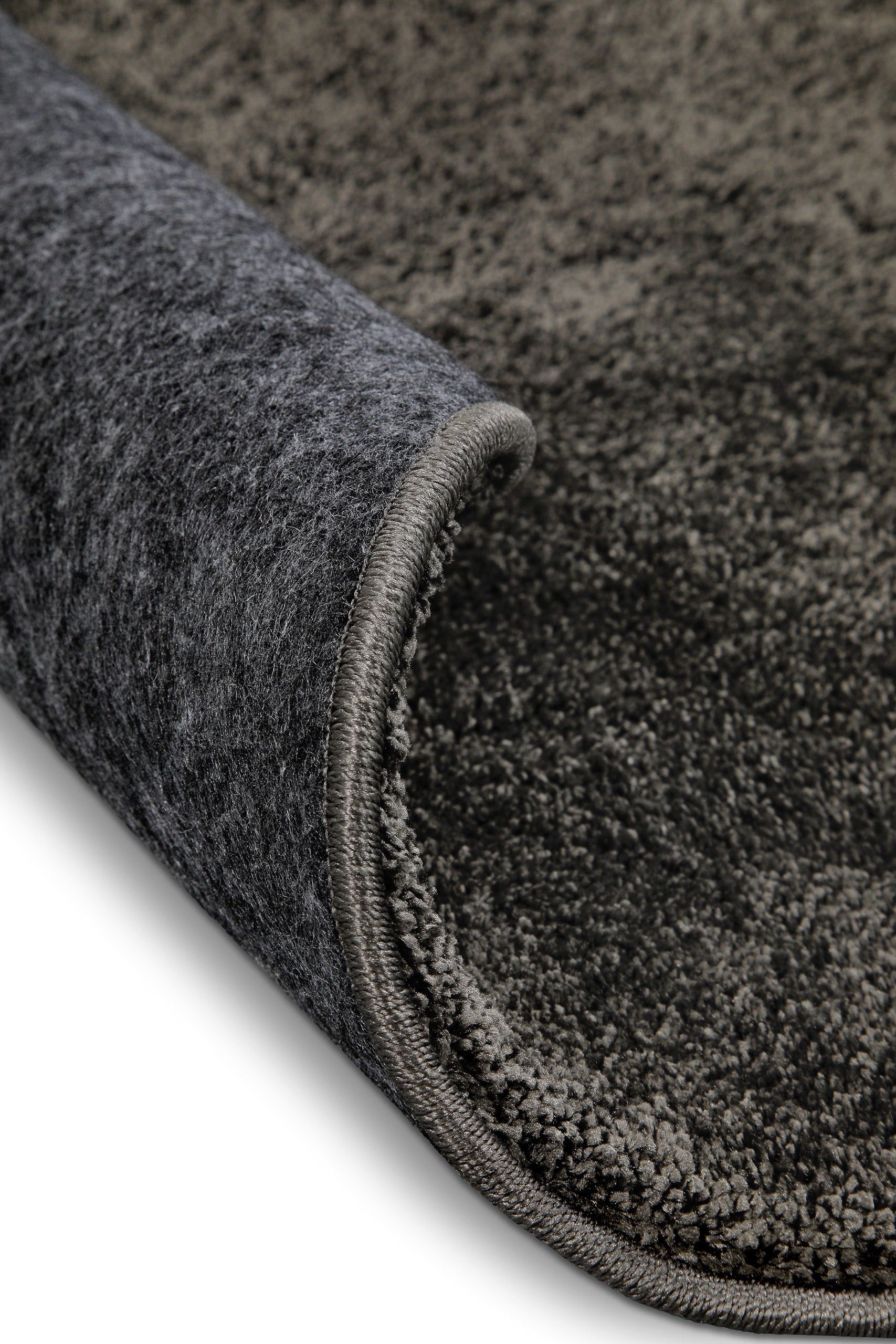 Kurzflorteppich Rund Anthrazit "Nova" WECONhome Basics
