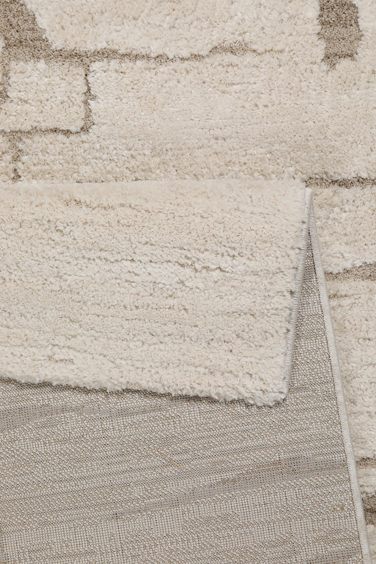 Kurzflor Teppich Creme Beige "Nils" WECONhome