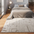 Kurzflor Teppich Creme Beige "Nils" WECONhome