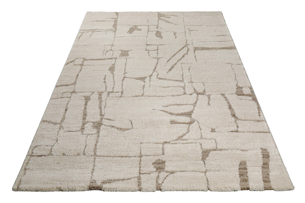 Kurzflor Teppich Creme Beige "Nils" WECONhome