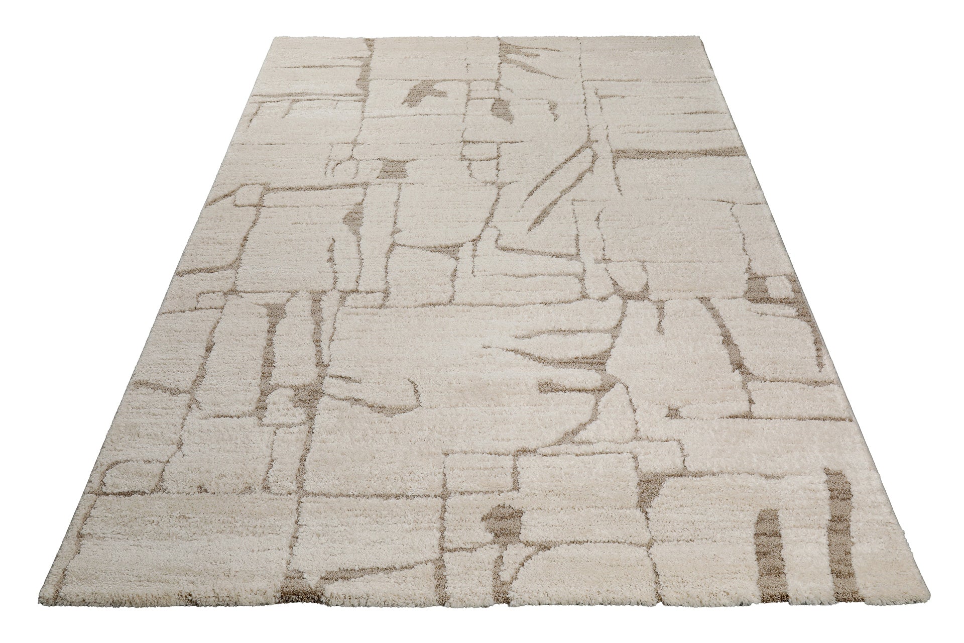 Kurzflor Teppich Creme Beige "Nils" WECONhome