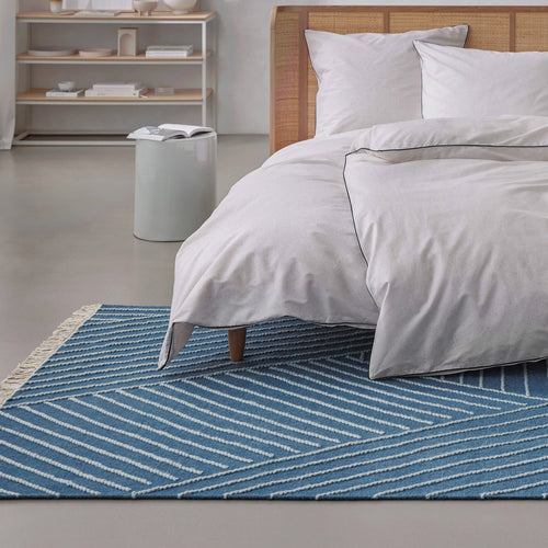 Kelim Teppich Blau "Ocean Lines" WECONhome