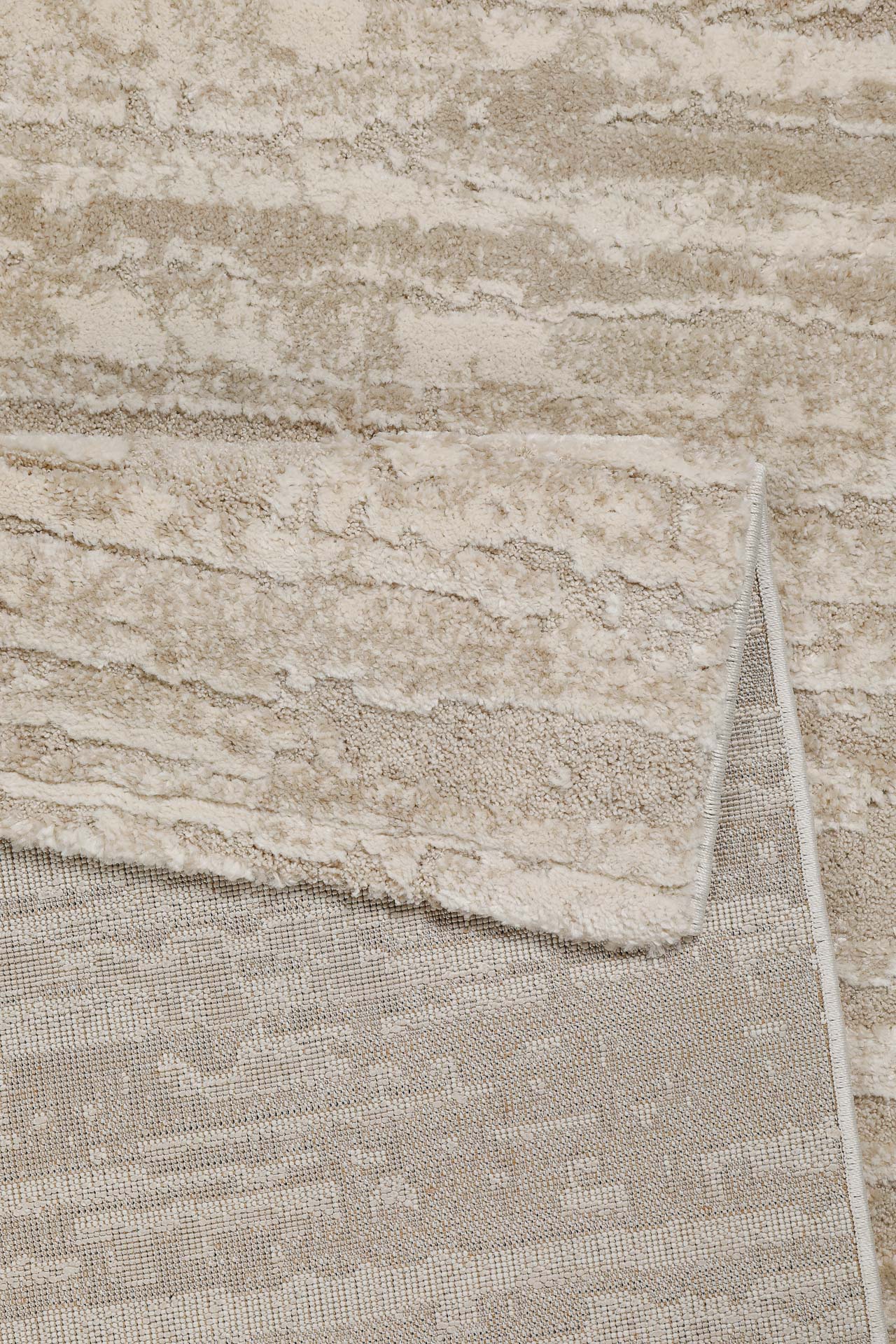 Kurzflor Teppich Creme Beige "Peer" WECONhome