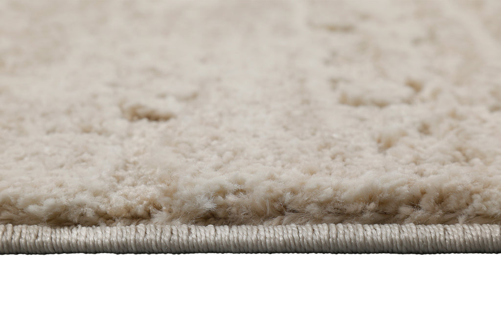 Kurzflor Teppich Creme Beige "Peer" WECONhome