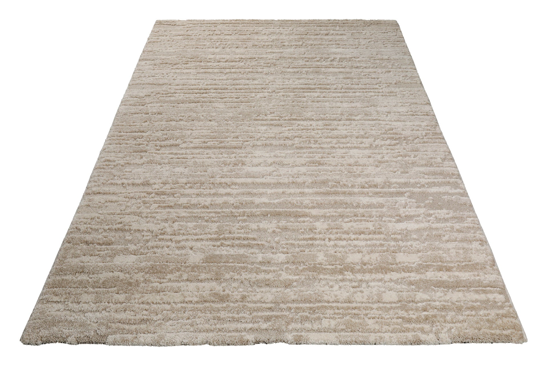 Kurzflor Teppich Creme Beige "Peer" WECONhome