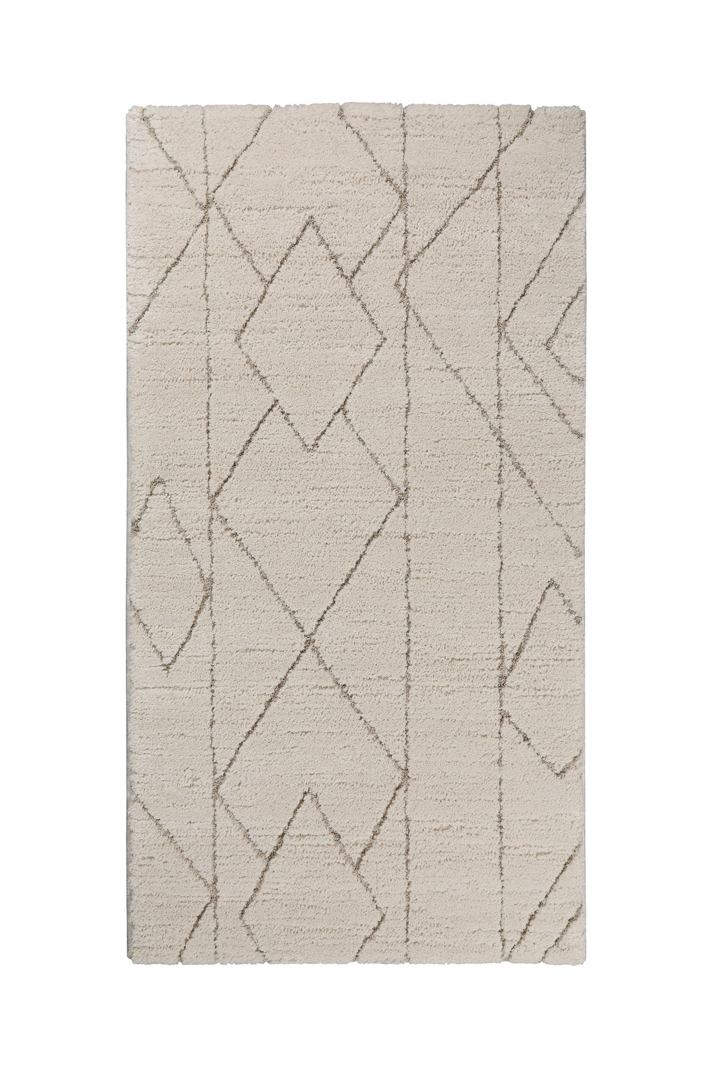 Kurzflor Teppich Creme Beige "Pelle" WECONhome