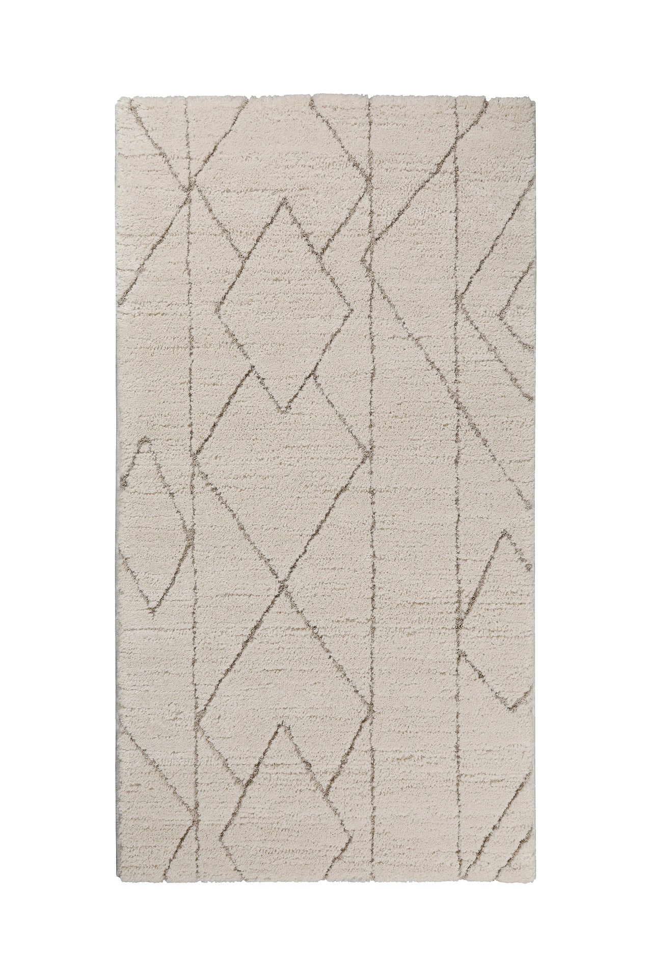 Kurzflor Teppich Creme Beige "Pelle" WECONhome