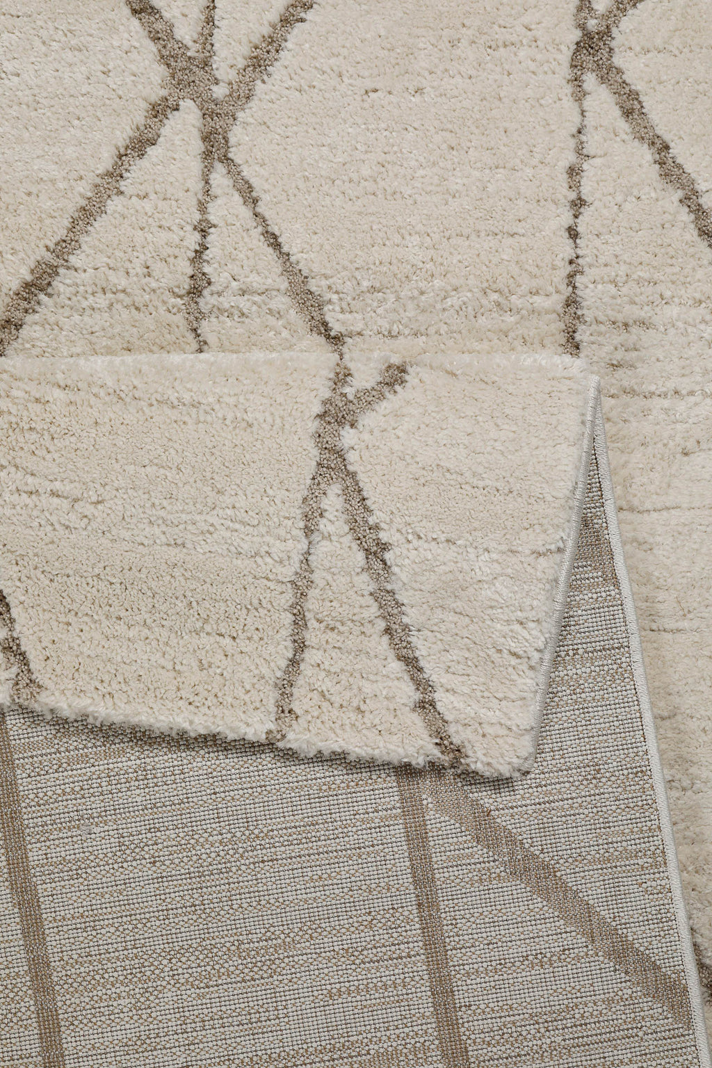 Kurzflor Teppich Creme Beige "Pelle" WECONhome