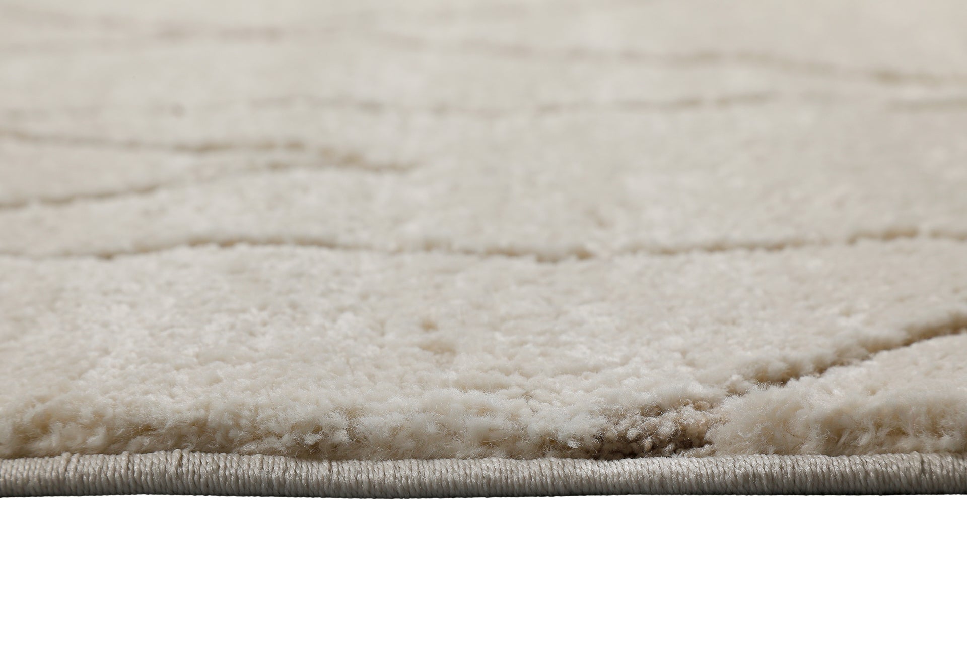 Kurzflor Teppich Creme Beige "Pelle" WECONhome
